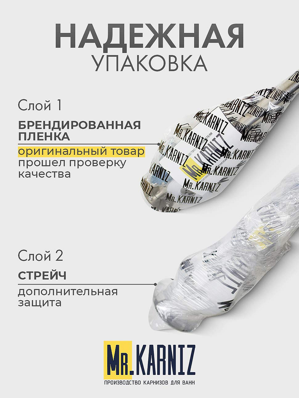 Карниз для душа Угловой Полукруглый 90х80 Усиленный 20 мм фото 8