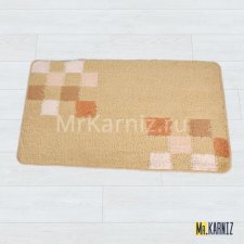 Коврик в ванную Квадрат бежевый