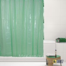 Штора для ванной 3D зеленая