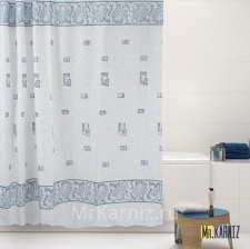 Штора для ванной Athena серая