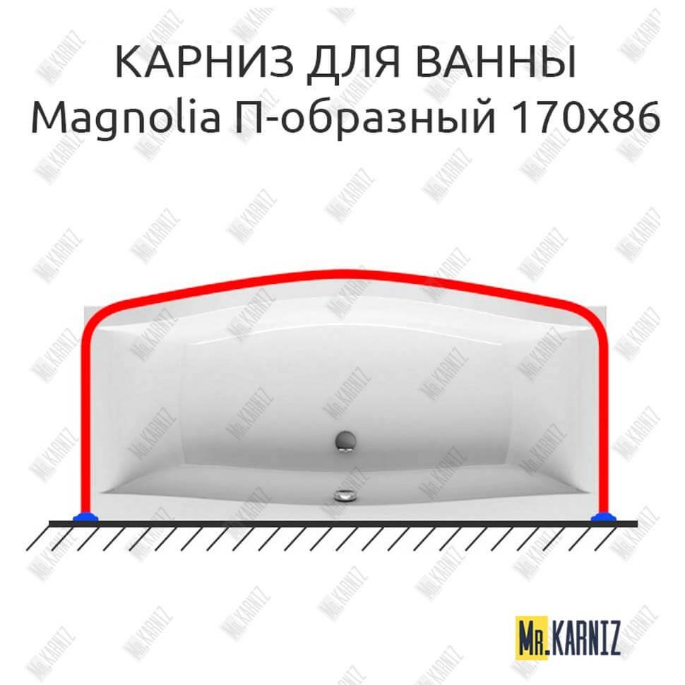 Карниз для ванны Ravak Magnolia П-образный 170х86 Усиленный 20 мм MrKARNIZ Карниз для ванны Ravak Magnolia П-образный 170х86 Усиленный 20 мм MrKARNIZ