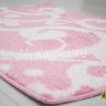 Комплект ковриков для ванной и туалета Узоры розовый фото 5