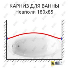 Карниз для ванны Radomir Неаполи Передний борт 180х85 Усиленный 20 мм MrKARNIZ